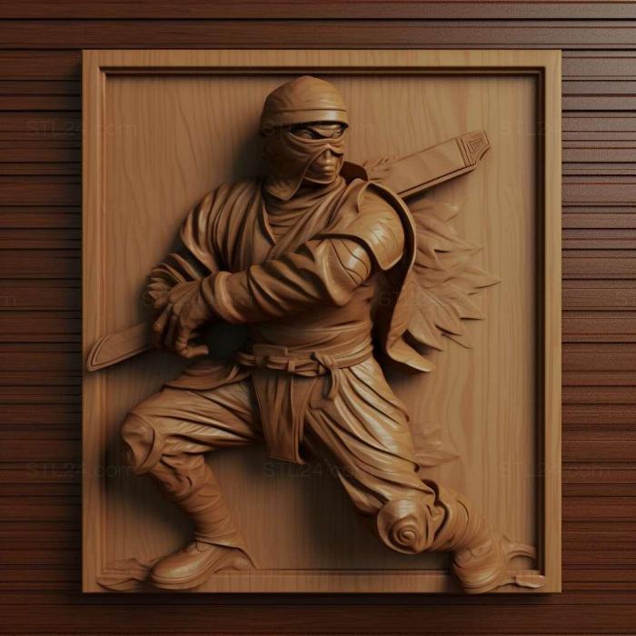 Characters (st ninja 3d model 3, HERO_2731) 3D models for cnc
